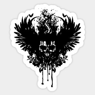 Dripping Skull Sticker